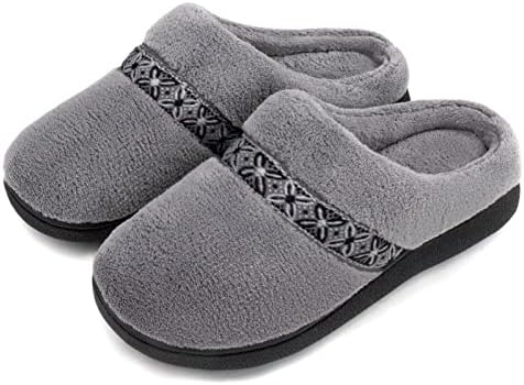 ULTRAIDEAS Women's Warm Memory Foam Slippers, Cozy Coral Fleece