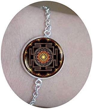 Sri yantra pendant, Sacred geometry jewelry, Sri yantra jewelry, Jewelry for men, necklace for men, Sri yantra necklace, Buddhist bracelet