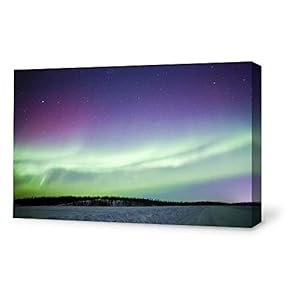 Canvas Wall Art Canvas Aurora Painting Wall Poster Decor for Living Room Framed Home Decorations - 12x18 inches
