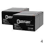 Mighty Max Battery 12V 12AH Compatible Battery for 6-DZM-12 APC Scooter Medical - 4 Pack Brand Product