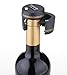 Doinshop Bottle Password Code Lock, Combination Lock for Wine & Liquor Bottle, Wine Whiskey Bottle Top Stopper (Black)