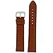 Tech Swiss Watch Band Genuine Leather Extra Long Honey Brown Alligator Grain 20 millimeter