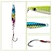 YONGZHI Fishing Lures Metal VIB Hard Spinner Blade Baits with Feathers Treble Hooks for Bass Walleyes Trout Fishing Spoons-23G