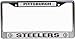 Rico Industries NFL Pittsburgh Steelers Chrome Licensed Plate Frame