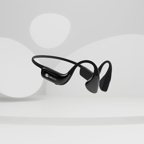 K KAIBOAUDIO KAIBO FLOW – BONE CONDUCTION HEADPHONES WITH NOISE-CANCELLING MIC – ADJUSTABLE HEADBAND – USB-C QUICK CHARGE – IPX67 WATERPROOF – SPORT HEADSET FOR GYM, RUNNING, CYCLING