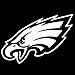 Philadelphia Eagles 8x8 White Team Logo Decal