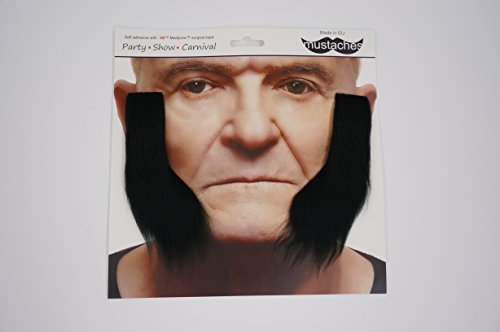 4 Mustaches+Adhesive+Novelty+Mutton+Sideburns