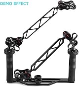 Peastrex 4 Pcs 1" Aluminum Ball Clamp Mount for Underwater Diving Light Arms view 6