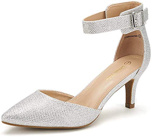 closed toe ankle strap low heels