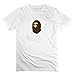 MOYI Men Cotton Great Designed Cool Fashionable Bapes T Shirt