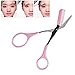 2PCS Eyebrow Trimmer Scissors With Comb Lady Woman Men Hair Removal Grooming Shaping