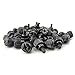 Honbay 40PCS 6#-32x5 M3.5 PC Computer Case Thumbscrews Thumb Screws (Black zinc)