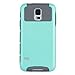 ULAK Galaxy S5 Case, S5 Case, Dual Layer Slim Hybrid Knox Amor Protective Case Cover for Samsung Galaxy S5 SV i9600 Plastic Hard Shell and Flexible TPU -Mint/Gray