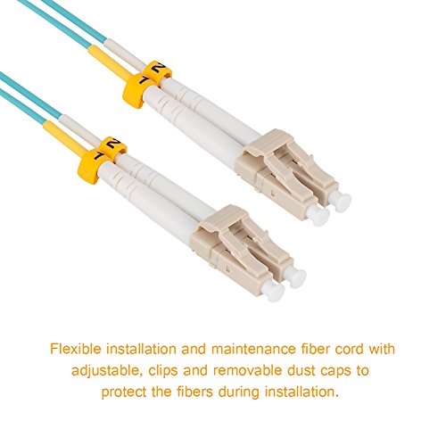 image for Fiber Patch Cable, VANDESAIL 10G Gigabit Fiber Optic Cables with LC to