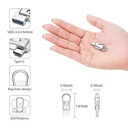 Sanfeya USB C Flash Drive 64GB, 2-in-1 USB 3.0