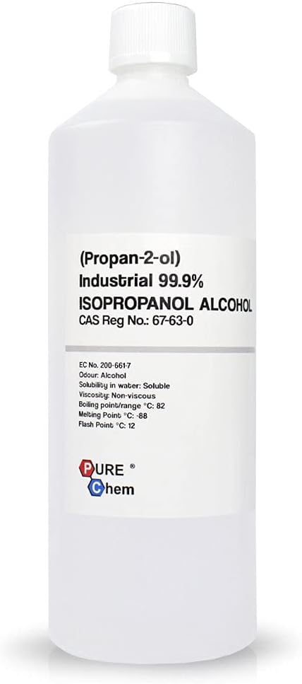 Pure Chem Isopropanol IPA 99.99% 1L - Electronic Cleaner Fast Evaporation