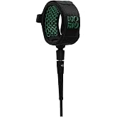 FCS All Round Essential Leash | Lightweight &amp; Durable Surf Leash for 2-8ft Waves, in-Cuff Silicone Grip, Easy-Release Tab