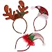 Olgaa 6 Packs Christmas Headbands Different Designs Reindeer Antlers Headbands Unicorn Horn Headbands Christmas Hats Headband Christmas Decoration Gifts for Christmas Costume Holiday Party