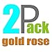 [2 Pack Rose Gold] iPhone 6 6s Plus Screen Protector, DONWELL Full Cover Mirror Effect Tempered Glass Screen Protector for iPhone 6 6s Plus [HD Clear] [ Scratch-Resistant] [Bubble Free]