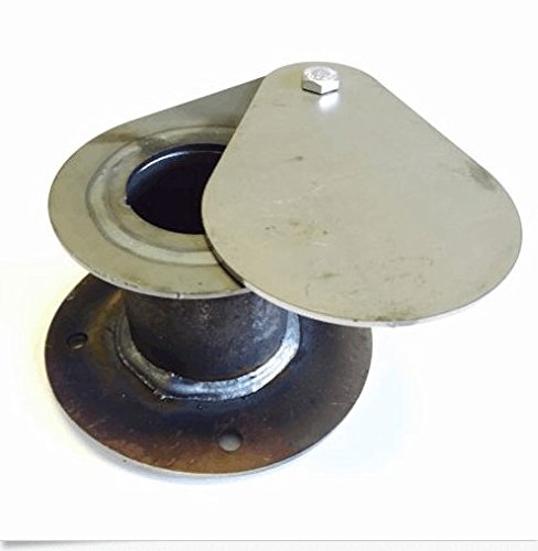 superbobi-BBQ Smoker Uds Ugly Drum Parts Air Intake Tear drop Vent damper 1-1/2 flange