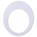 Adhesive Oval Bath Treads - White