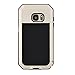 Galaxy S7 Case,Mangix 3C-Aone Gorilla Glass Luxury Aluminum Alloy Protective Metal Extreme Shockproof Military Bumper Finger Scanner Cover Shell Case Skin Protector for Samsung Galaxy S7 (Gold)