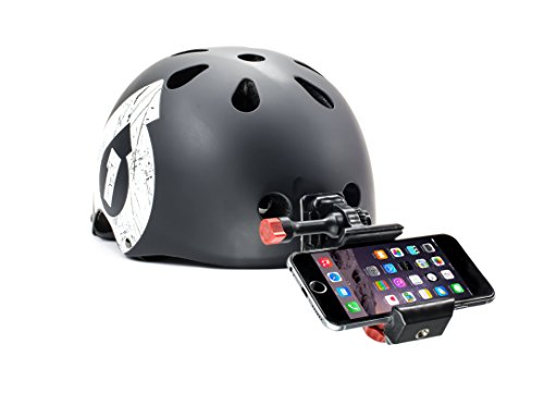 Skateboard Helmet Camera for All Smartphones. Adhesive Mount Compatible with All iPhone, Samsung Galaxy, & GoPro