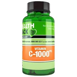 Vitamin C 1000mg, 60 Tablets with Rosehip, NHS Recommended, for The Normal Function of The Immune System