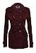 Women's Double Breasted Long Sleeve Peacoat Blazer with Pockets