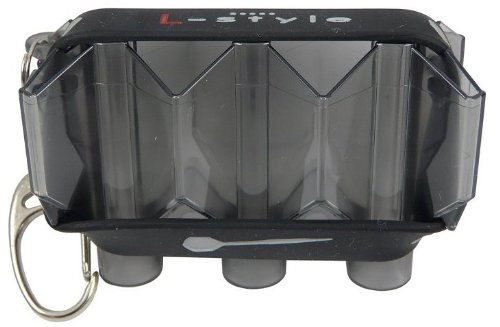 Clear Black L-Style Krystal Flight Case For Champagne Flights & L-Flights - Dart Brokers
