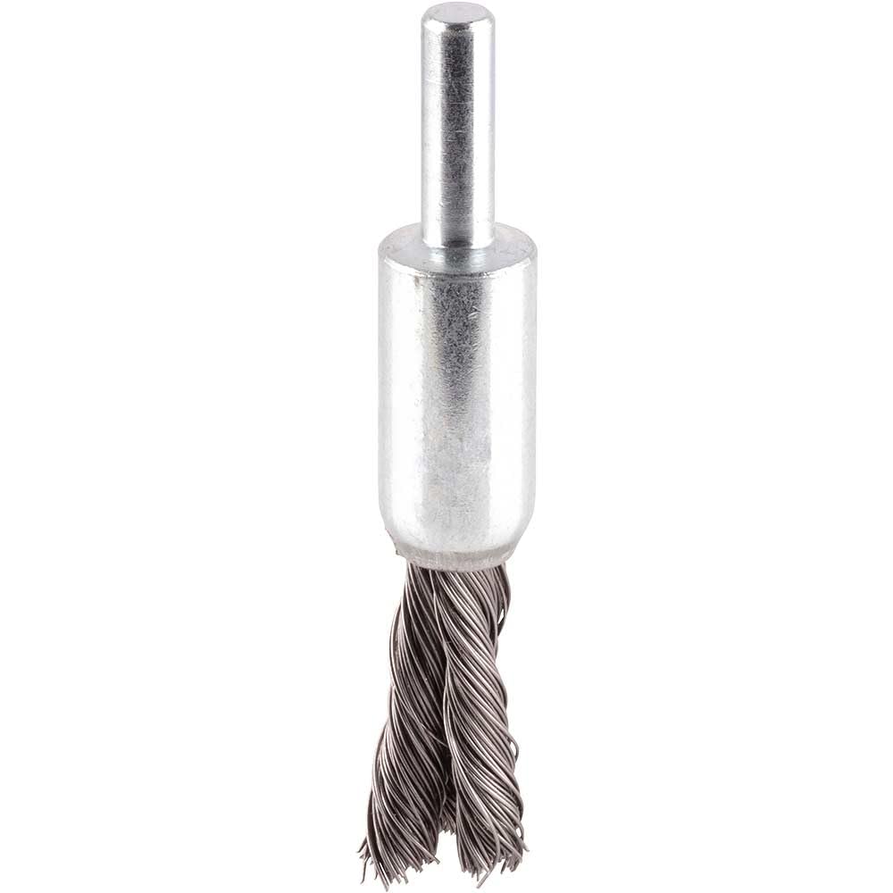 Bosch 1x PRO Steel Longlife End Brush, Knotted Wire for 6 mm Cylindrical Shank and Drill (Ø 10 mm, Professional Accessory Rotary Drill/Drivers)