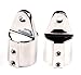 Mxeol Bimini Top Fittings Eye End Caps 7/8 Inch Boat Canopy Hardware 316 Stainless Steel Pair