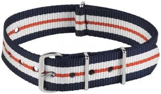 Smart Turnout Men's Regiment Watch Strap "Yorkshire Hussars" Navy / White / Red