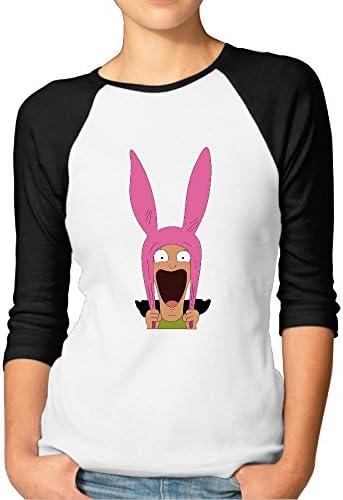 EVALY Women's Best Bob's Burgers 3/4 Sleeve Raglan Tshirts