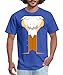 Spreadshirt Beast Jacket Aristocratic Rococo Costume Men's T-Shirt, L, Royal Blue