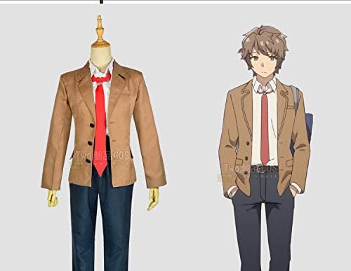 Amazon 変装 仮装 パーティー ハロウィン クリスマス イベンド6113工場直販 実物撮影 青ブタ 青春ブタ野郎はバニーガール先輩の夢を見ない 梓川咲太 制服 別途ウィッグ追加可 コスプレ衣装 男性l コスプレ 仮装 通販