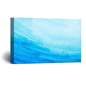 Canvas Wall Art Water Print Gallery Wrap Modern Home Decoration Ready to Hang - 12x18 inches