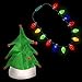 Windy City Novelties Ugly Sweater Christmas Party Kit - Green Christmas Tree Holiday Hat + LED Christmas Bulb Necklace Combo