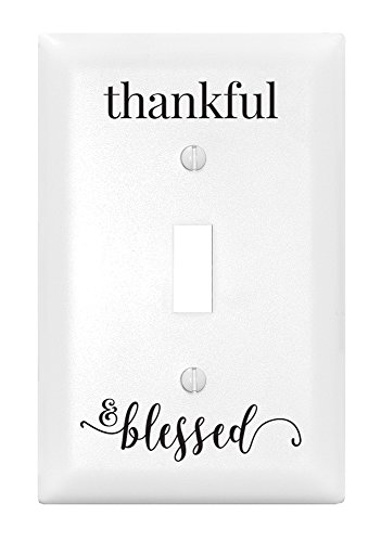 DEXSA Thankful & Blessed Let Your Light Shine Single Light Switch Cover | Made in the USA