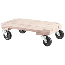 Shepherd Hardware 9854 Solid Wood Plant Dolly, 12-Inch x 18-Inch, 360-lb Load Capacity