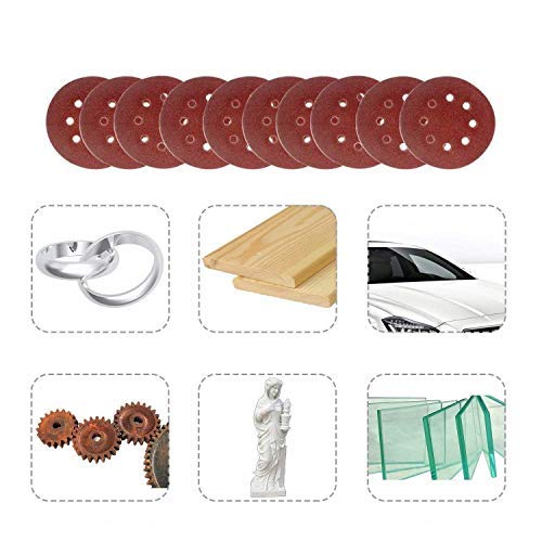 Gocheer Sanding Paper,100 pcs Power Sanding Discs Sanding Set for Orbital Sander Furniture Refinisher