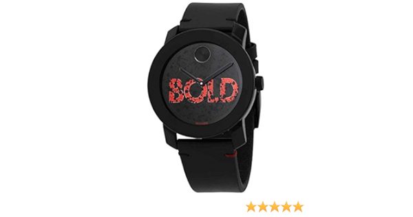 movado bold black digital