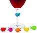 True Fabrication 3511 Guppy: Silicone Wine Charms, Multicolor