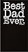 ThisWear Father's Day Gift for Dad Best Dad Ever Funny Apron for Kitchen Two Pocket Apron for Grandpa or Dad Black [PPP]