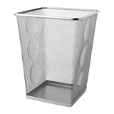 Ikea Steel Wastepaper Basket, Silver
