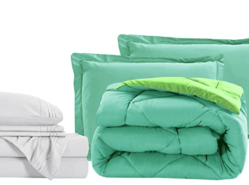 Elegant Comfort 7-Piece Twin Size Bed-in-a-Bag - Luxury 1500 Thread Count Comfo…