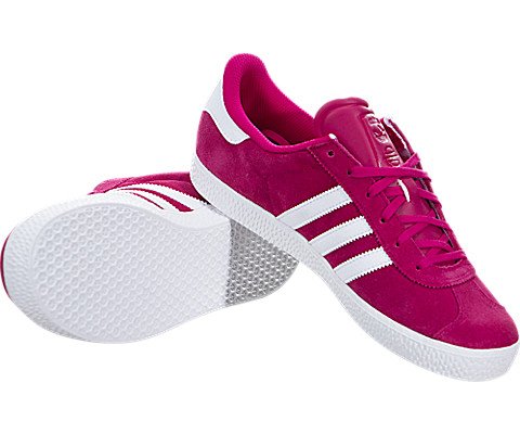 2.0 Big Kids Sneaker Pink / White Adidas Gazelle
