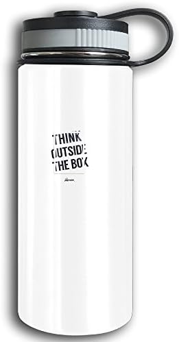 Artistic Word Stainless Steel Wide Mouth Funtainer Thermos Cup Leak Proof Simple Modern Girls Thermos Bottle For Hot And Cold Drinks Height 7.8 "diameter 2.9" 18.7oz