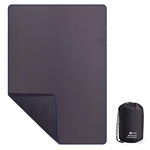 Easthills Outdoors Mammoth Extreme Weather 100% Waterproof/Windproof Outdoor Blanket, Extra Large Camping Blanket and Stadium Blanket with Premium Stuff Sack