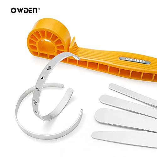 OWDEN 21Pieces Metal Stamping Aluminum Bracelet Blanks
